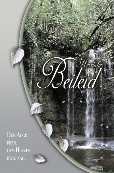 Trauerkarten Beileidsbekundung Anteilnahme Karten 11,5x17,5 cm