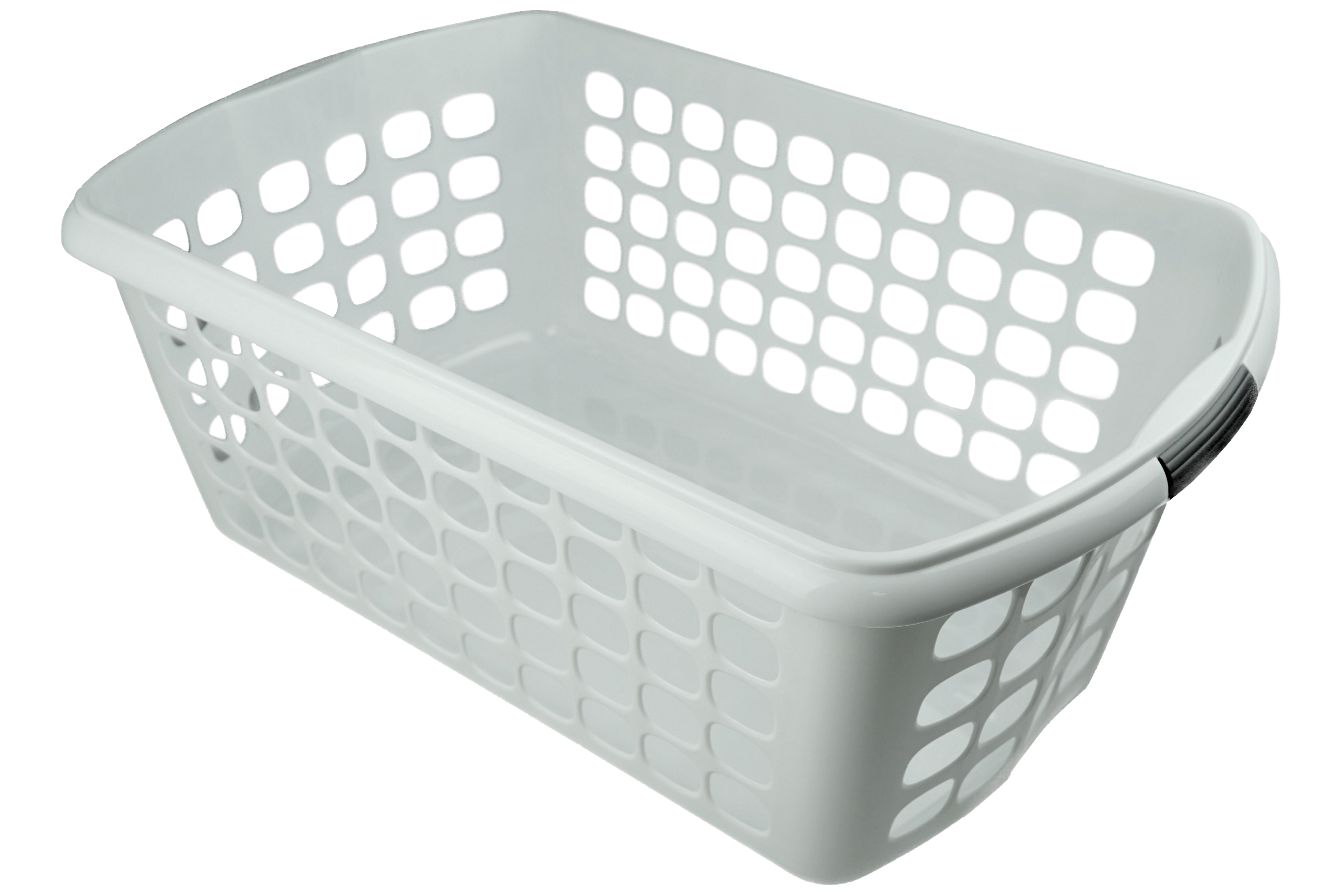 hrb & x Wäschekorb 35 Haushalt | x aus | 23 54 | Wäschebzubehör Waschküche cm Bad weiß Plastik | Grosshandel