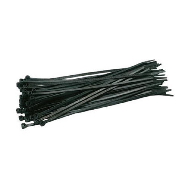 100 Stück Kabelbinder 250 x 4,8 mm, schwarz 25 cm Kabelhalter Kabel Binder