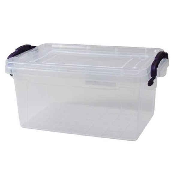 Aufbewahrungsbox 13,7 Liter Lagerbox, Box mit Deckel, 17,5 x 42 x 27,5 cm Stapelbox