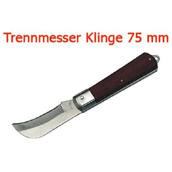 Trennmesser Klinge 75 mm Sichelform Taschenmesser Messer Klappmesser Einhand