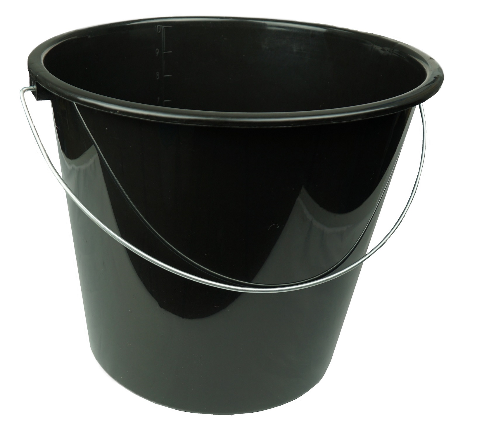 Sustania Putzeimer 5 Liter, 3er Set – Mit Ausguss, Stabiler Henkel Und Messskala, Grau, Made In EU