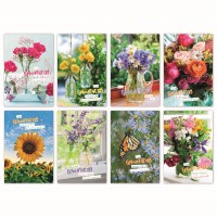 Glückwunschkarte Grußkarte Geburtstagskarten Flower 11,5x17,5 cm Glückwunschkarte Grußkarte Geburtstagskarten Flower 11,5x17,5 cm