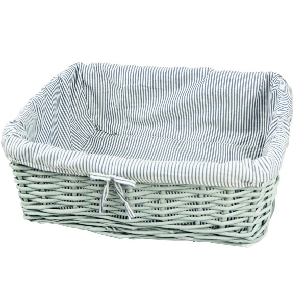 3 Set Weidenkorb, Aufbewahrung Box, Regalkorb, 43x32, 36x25, 29x18 cm