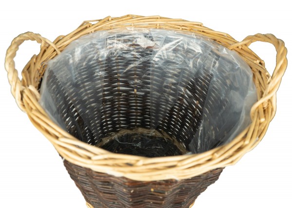 3er Set Weidenkorb, Aufbewahrung Box, Pflanztop, 38x30, 32x25, 25x21 cm