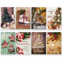 Weihnachtsgrußkarte Geschenk, Plätzchen 11,5 x 17,5 cm Weihnachtsgrußkarte Geschenk, Plätzchen 11,5 x 17,5 cm