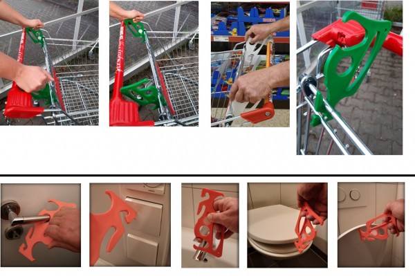 Cabilock Einkaufswagen Griff - Ersatzgriff Für Supermarktwagen In Schwarz