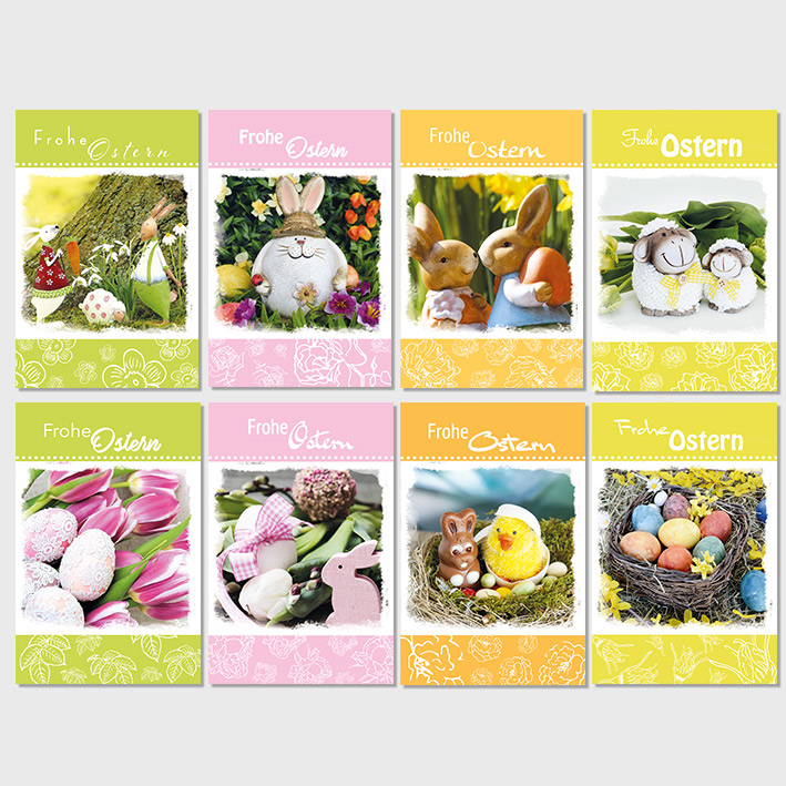 50/100 Osterkarten Ostern Osterkarte Grußkarten Glückwunschkarten 132650 TA 