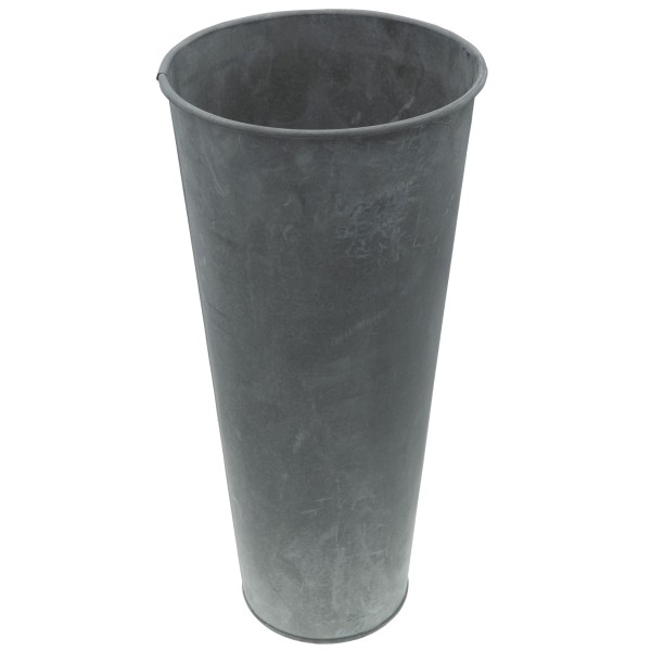 HRB Vase aus Zink Blumentopf Vintage Design, Blumenkasten Metall Dekorelement 1,5 L