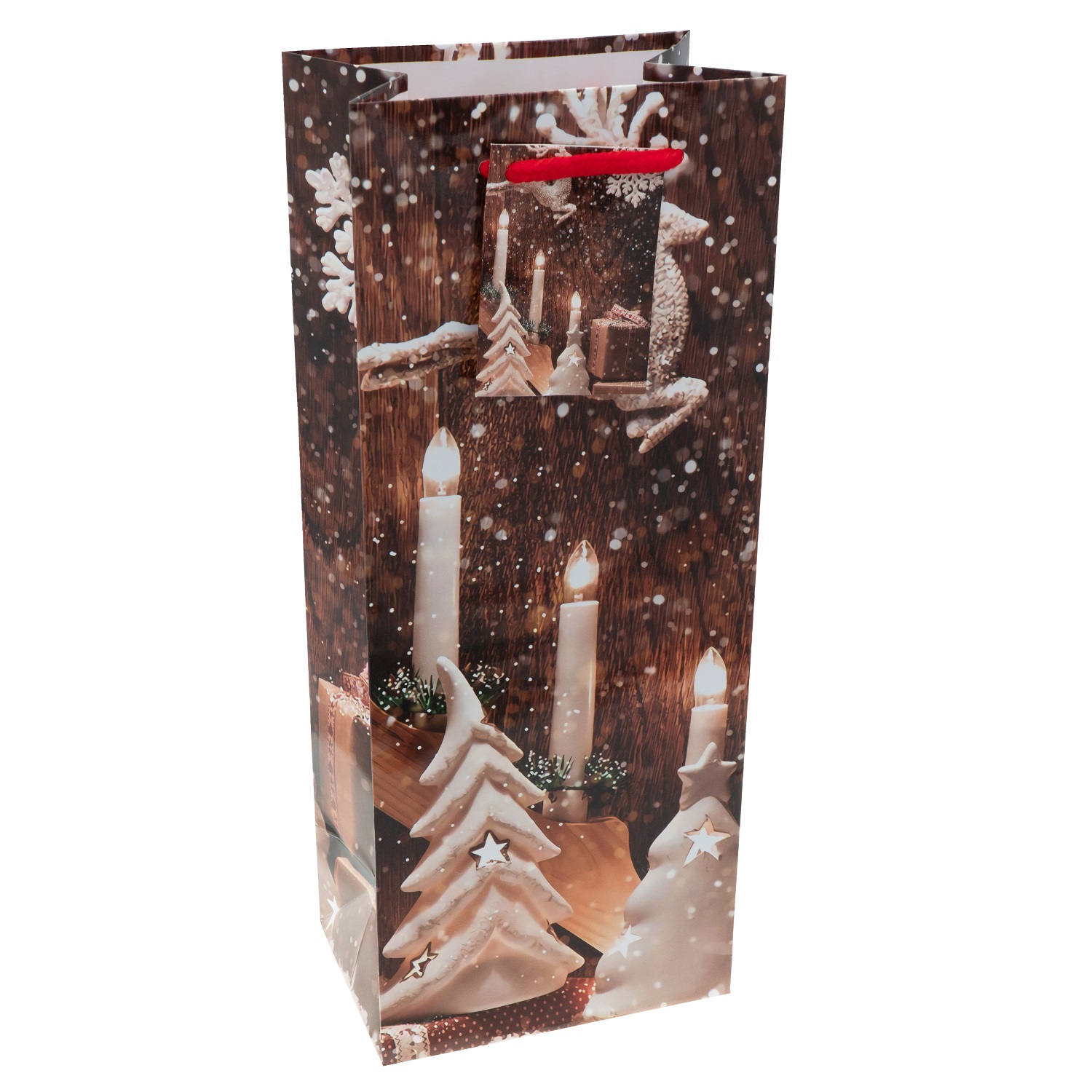 HRB Weihnachts Geschenktüten Set - 30 Stück Große Tüten Mit 3D Applikationen