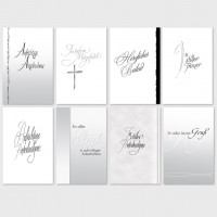 Trauerkarten Beileidsbekundung Anteilnahme Karten 11,5x17,5 cm Trauerkarten Beileidsbekundung Anteilnahme Karten 11,5x17,5 cm