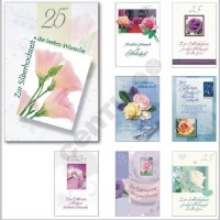 Glückwunschkarten Silberhochzeit Jubiläumskarten Karten 11,5 x 17 cm Glückwunschkarten Silberhochzeit Jubiläumskarten Karten 11,5 x 17 cm