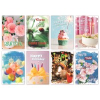 Glückwunschkarte Geburtstag Grußkarte Karte happy day 11,5x17,5 cm Glückwunschkarte Geburtstag Grußkarte Karte happy day 11,5x17,5 cm