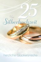 Vorschau: Glückwunschkarte Grußkarte Silberhochzeit Glückwünsche 11,5x17,5 cm Vorschau: Glückwunschkarte Grußkarte Silberhochzeit Glückwünsche 11,5x17,5 cm