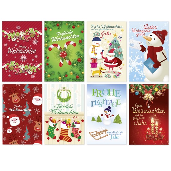 Weihnachtsgrußkarte, Glückwunschkarte grafisch 11,5 x 17,5 cm
