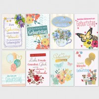 Geburtstagskarte Glückwünsche 11,5x17,5 cm Geburtstagskarte Glückwünsche 11,5x17,5 cm