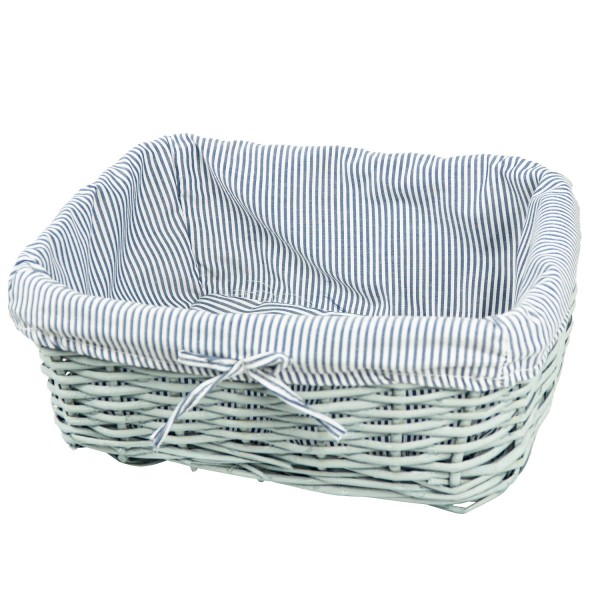 3 Set Weidenkorb, Aufbewahrung Box, Regalkorb, 43x32, 36x25, 29x18 cm